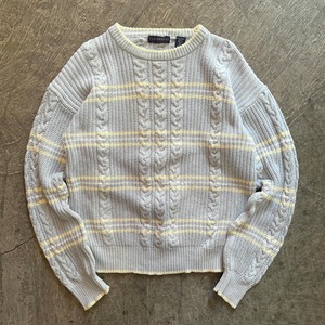 pastel cotton knit sweater