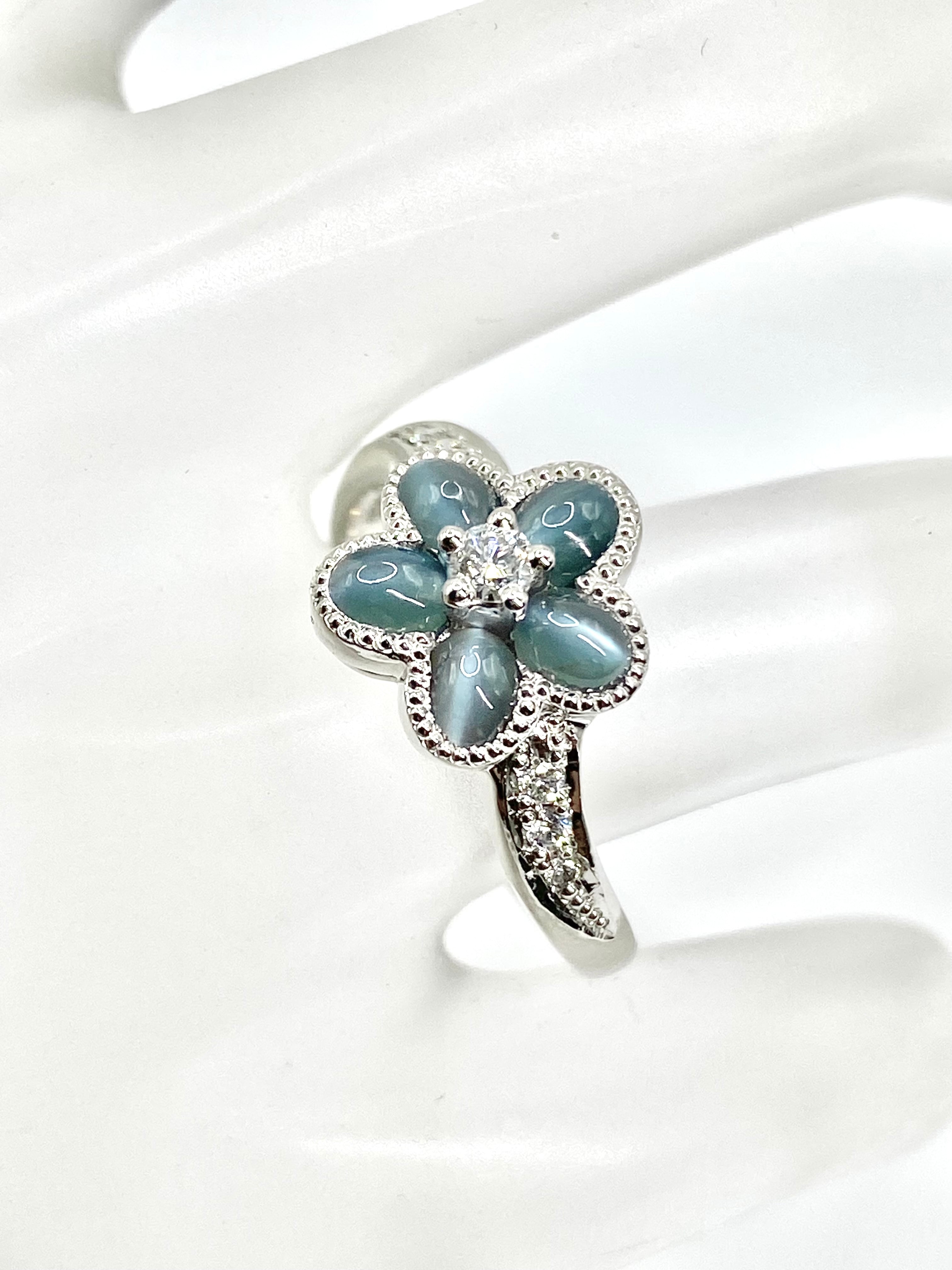新品】アレキサンドライトキャッツアイ 計1.22ct / ダイヤモンド 計