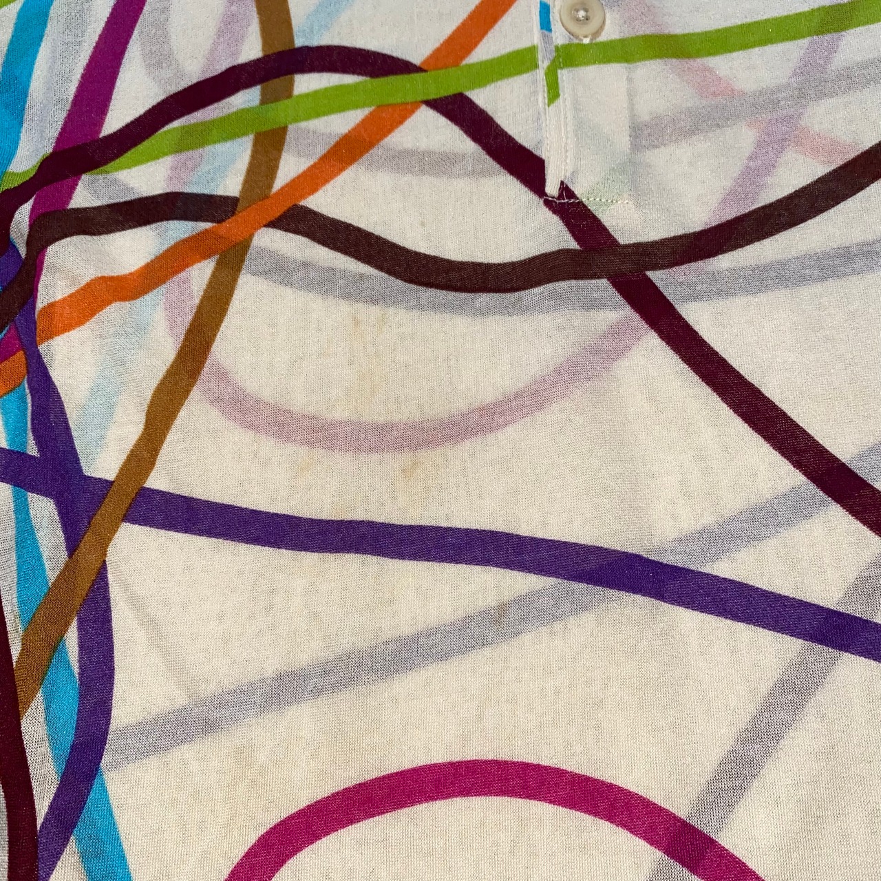 MISSONI sheer knit polo