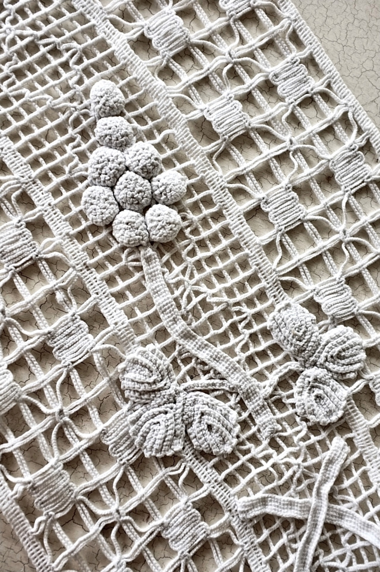 フランス 134c 二人の葡萄たちによる白さのレーステーブルセンター ヴィンテージ