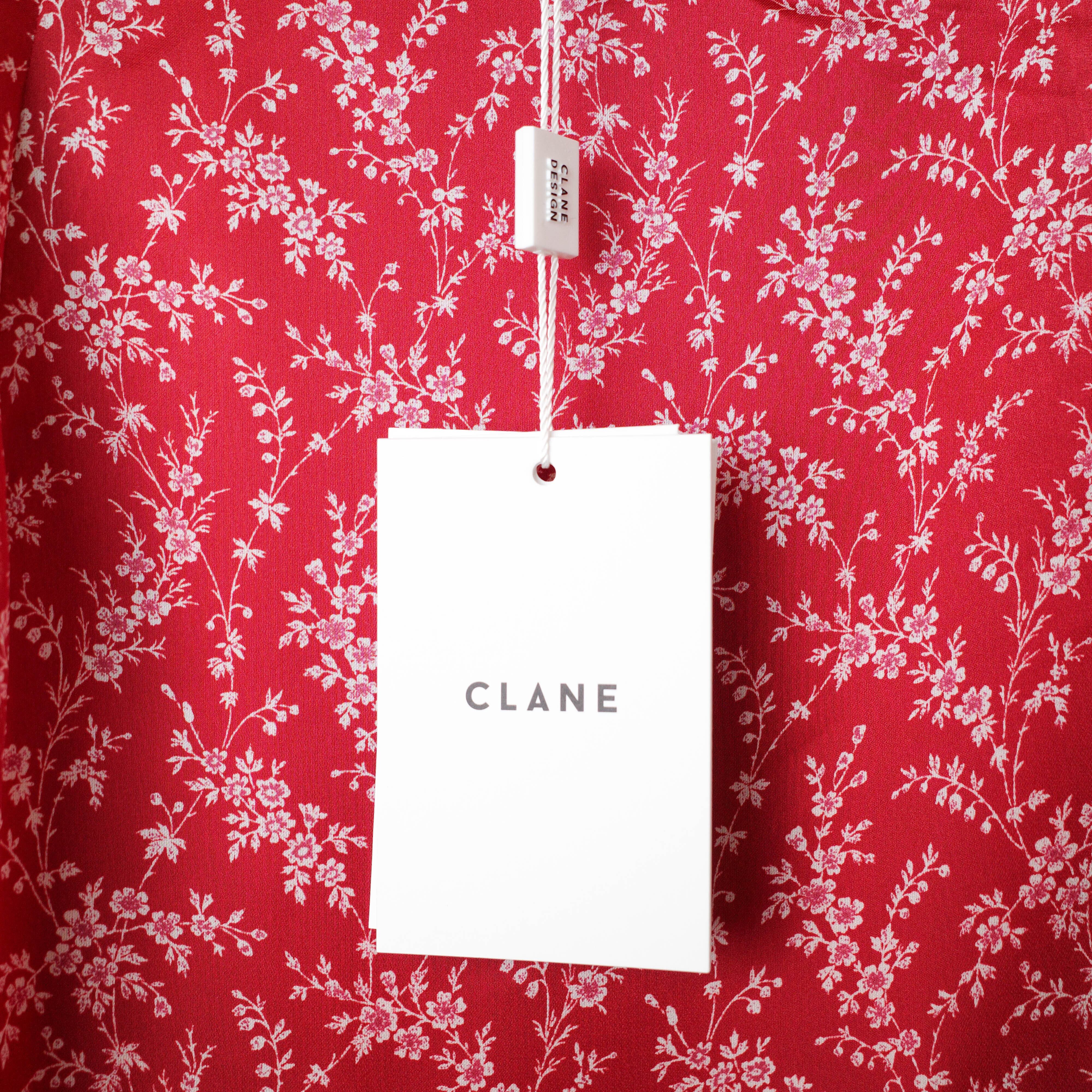[NEW] CLANE	FLOWER FRILL SKIRT 16109-6001 RED