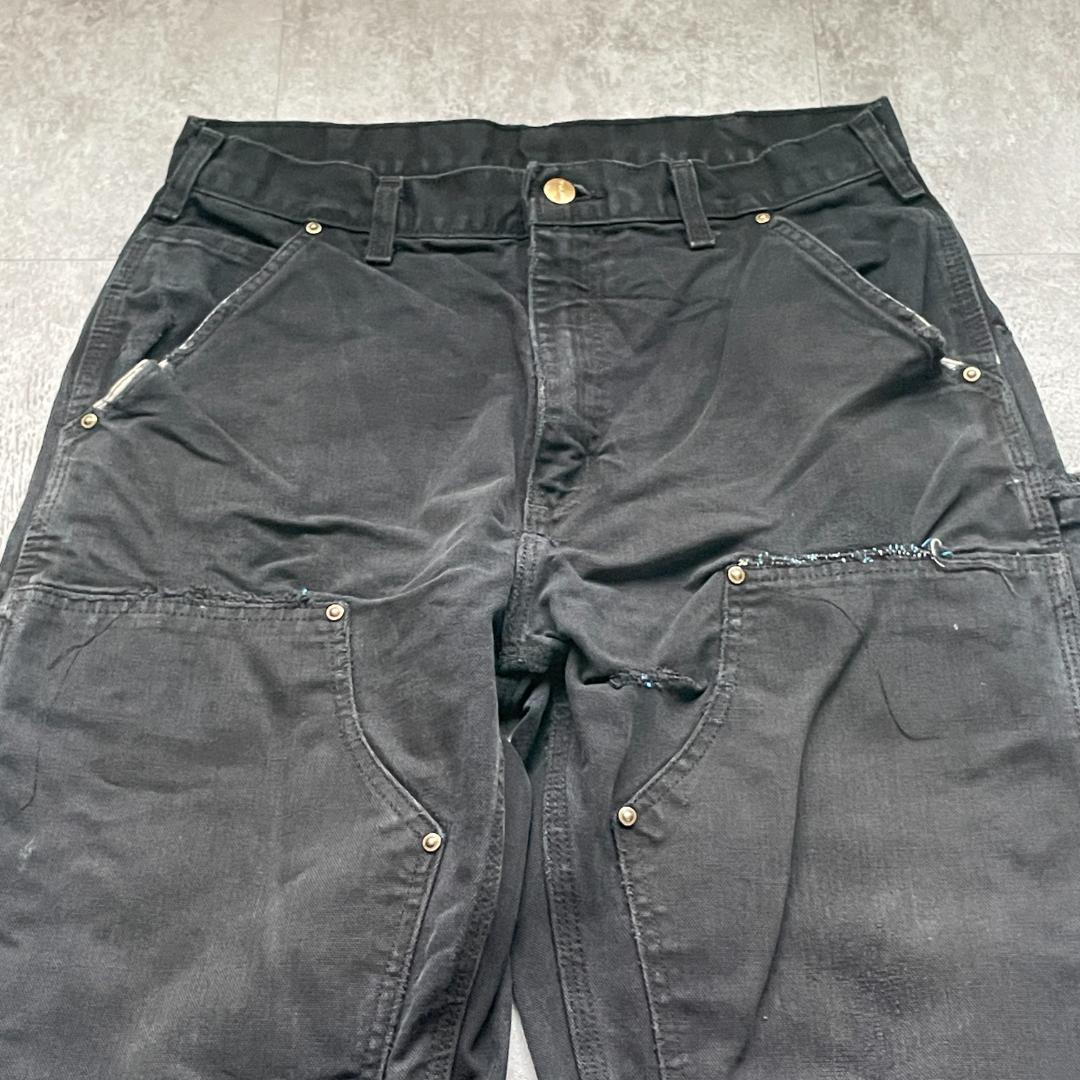 推定00s ブラック ダブルニー Carhartt W 31 L 35 | ib2