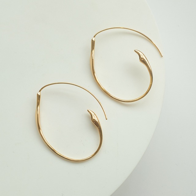 silver925 perl  removable hoop pierce