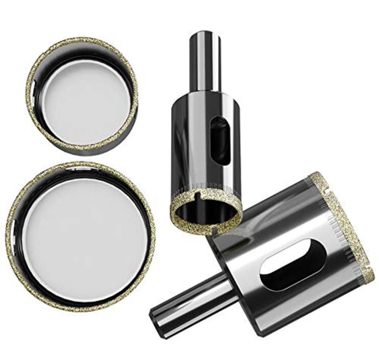 ダイヤモンドホールソー コアビット ガラス タイル 穴あけ 超硬 ホルソー セット 陶器 硝子 レンガ ライル 木材 大理石 ガラス 穴あけ 切削 工具 ドリルビット (10本)