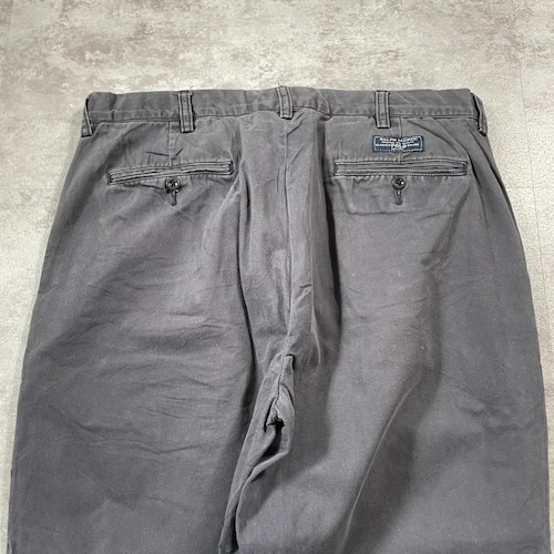 00s Polo by Ralph Lauren 36/30 グレーチノパンツ 詳細写真9