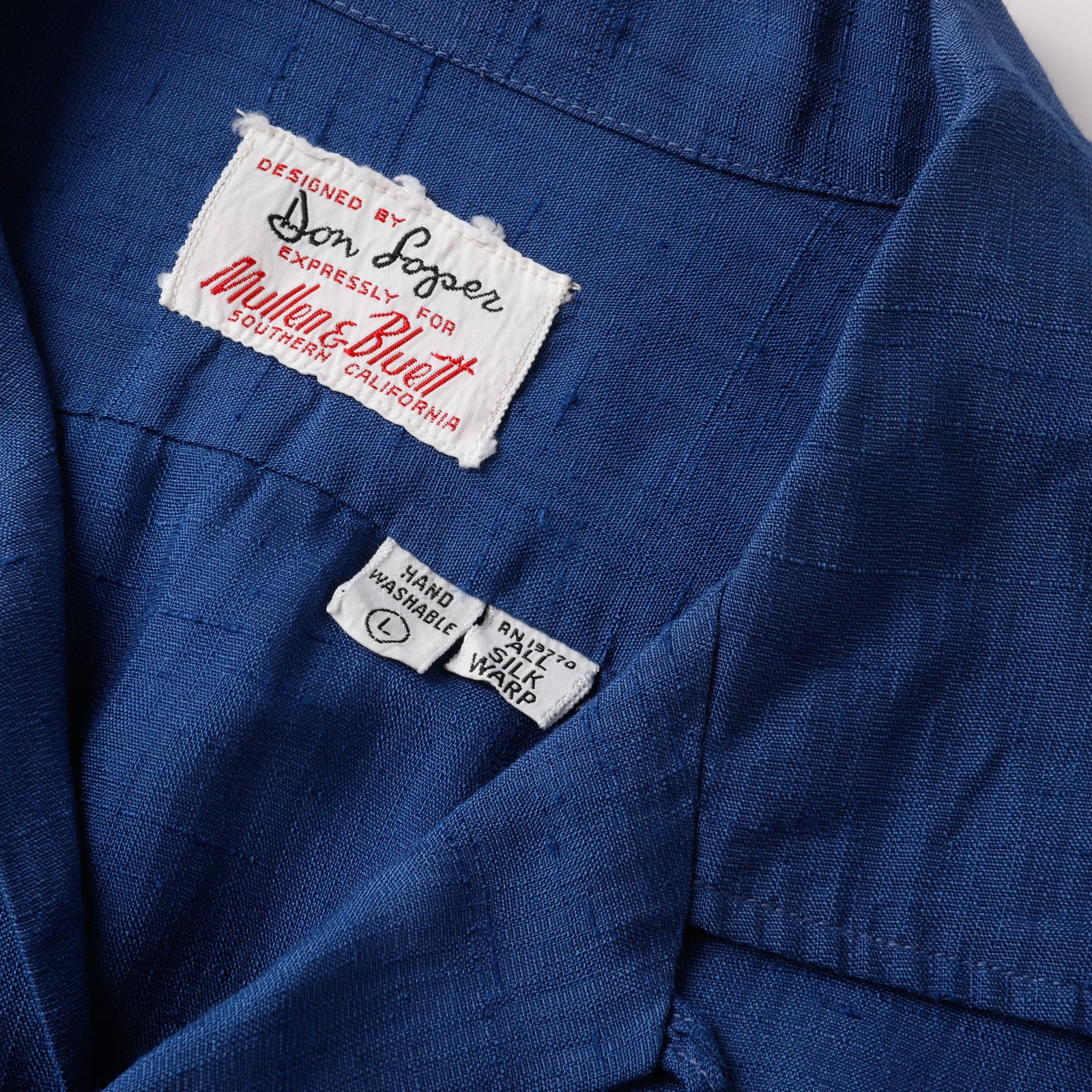 極美品】60s special Vintage open collar silk shirt 