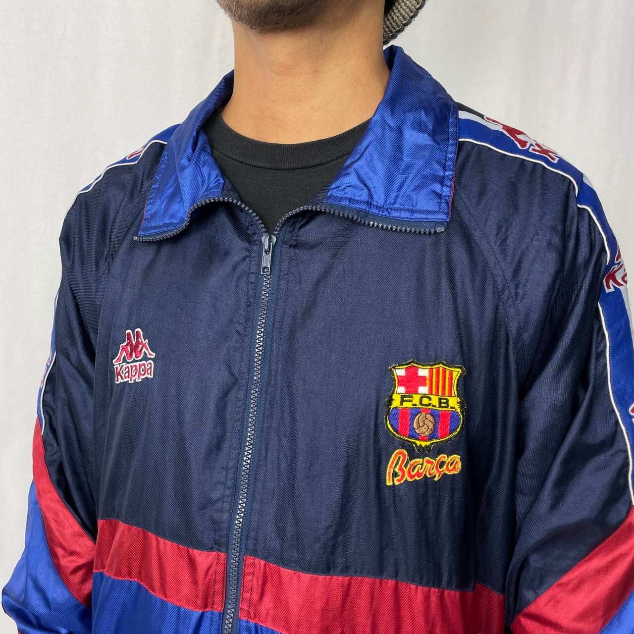 90年代 FC BARCELONA Kappa バルセロナ カッパ ポリエステル トラック 