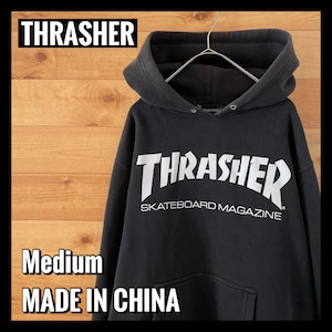 【THRASHER】スラッシャー プルオーバー ブランドロゴ サイズM パーカー スケボー