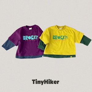 【2点送料無料】«予約»«TinyHiker» レコードトップス 2colors
