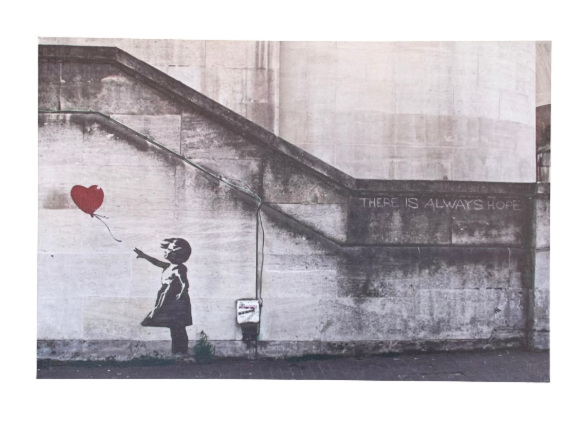 【BANKSY ART CANVAS バンクシー風船の少女アートキャンバス】 b8598f9910e1e01ae0ec318fc571d0