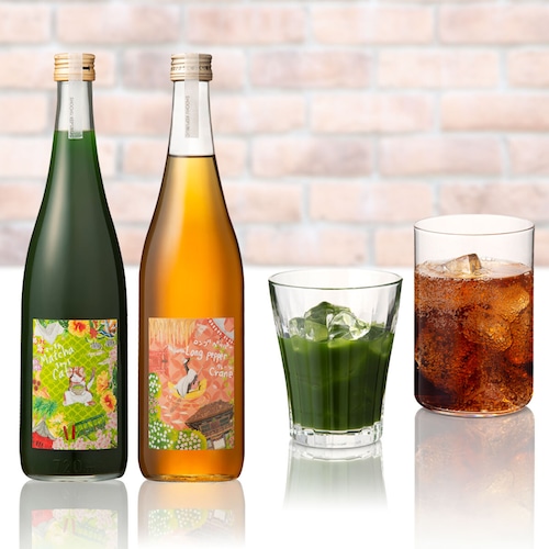 SHOCHU REPUBLIC Matcha Cat (抹茶キャット) × Long Pepper Crane (ロング ペッパー クレーン) リキュール2本セット