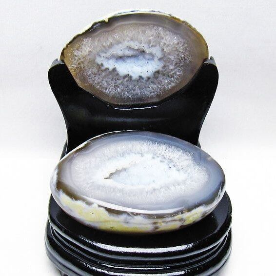 トレジャーメノウ アゲート ジオード 台座付属 一点物 175-1527