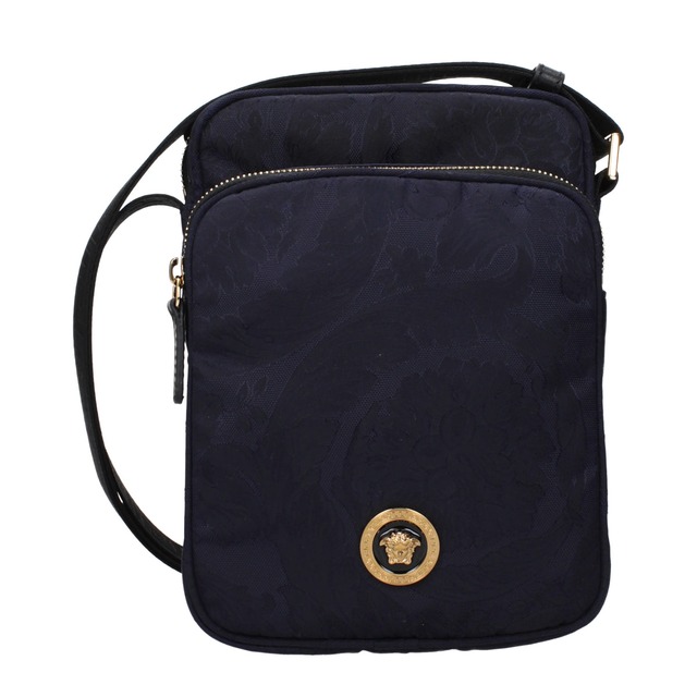 【新品】VERSACE ヴェルサーチェ メンズ クロスボディバッグ ファブリック ブルー 10207441A133041UI2V