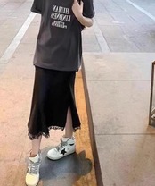 レーススリット ロングスカート