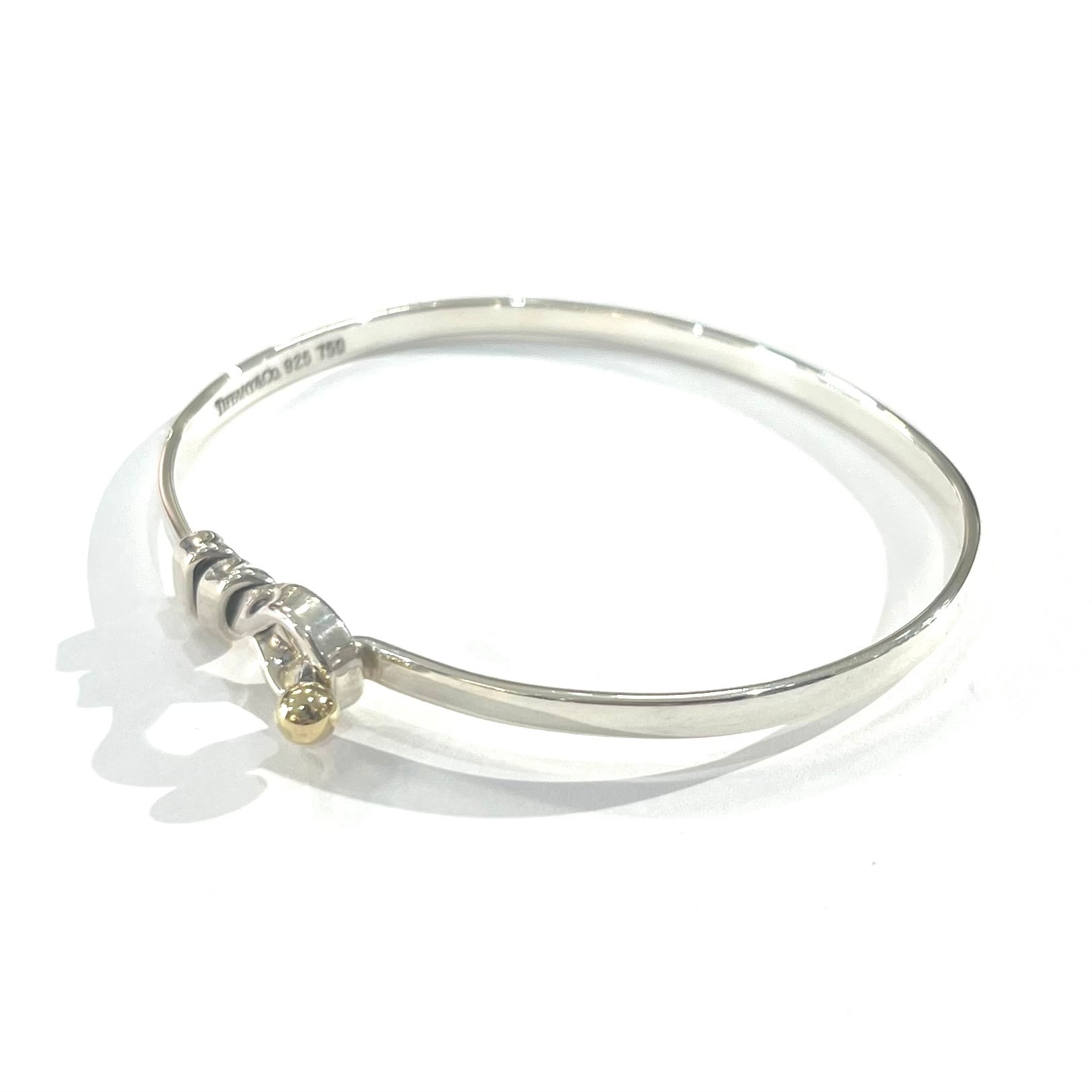 TIFFANY&CO.】2507 ティファニーsilver× 18k オープンフックフラット