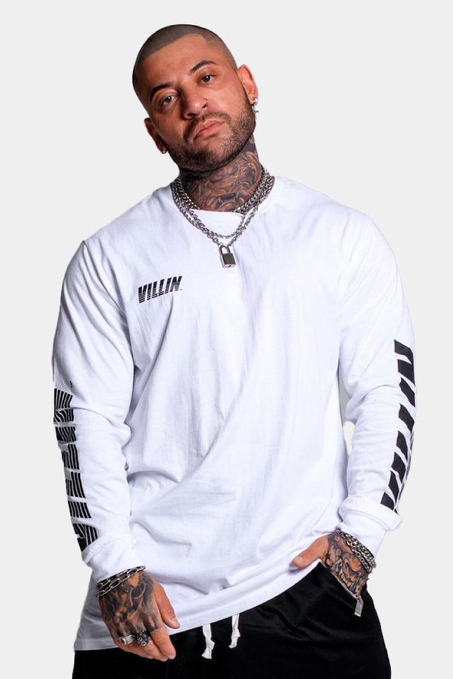 VILLIN SPEED LONG SLEEVE TEE - WHITE