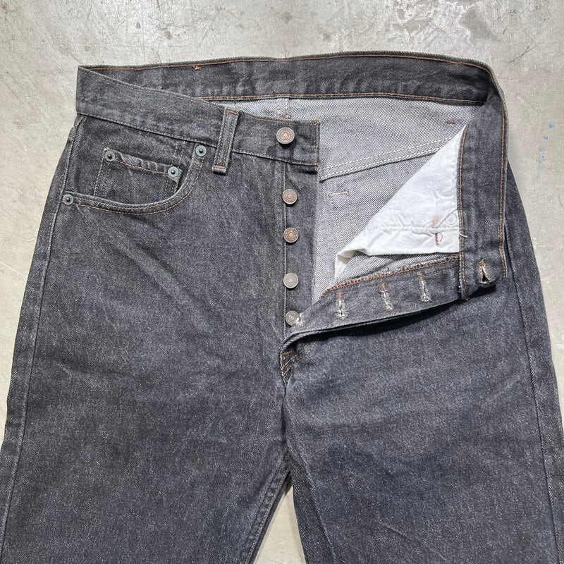 80年代 Levi's 501-0658 先染めブラック レングス30 USA製 80年代 Levi's リーバイス 501-0658 先染め ブラックデニム