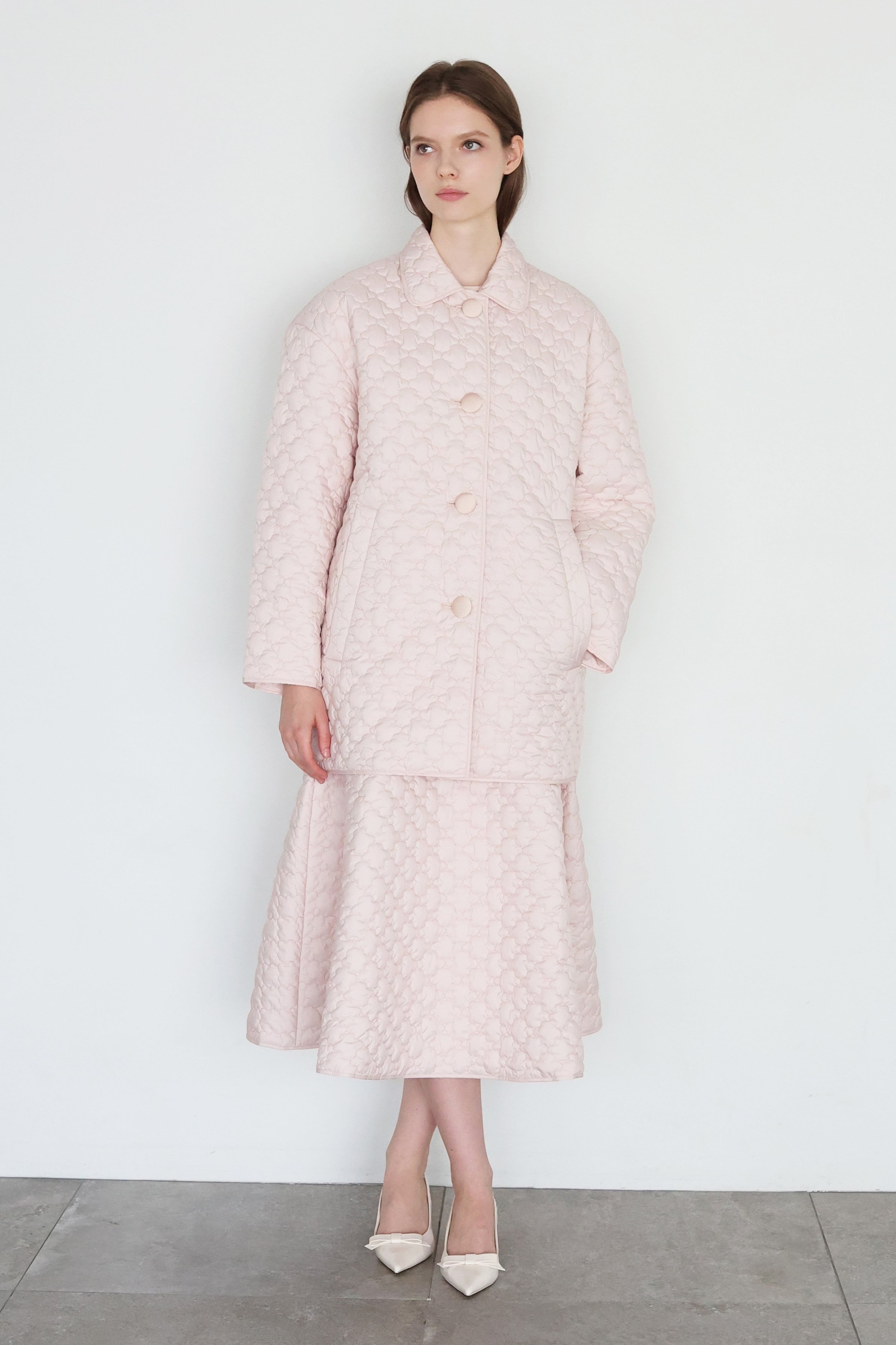 VOYAGE COCCON COAT WHITE【残りわずか】 | AMICA・kids