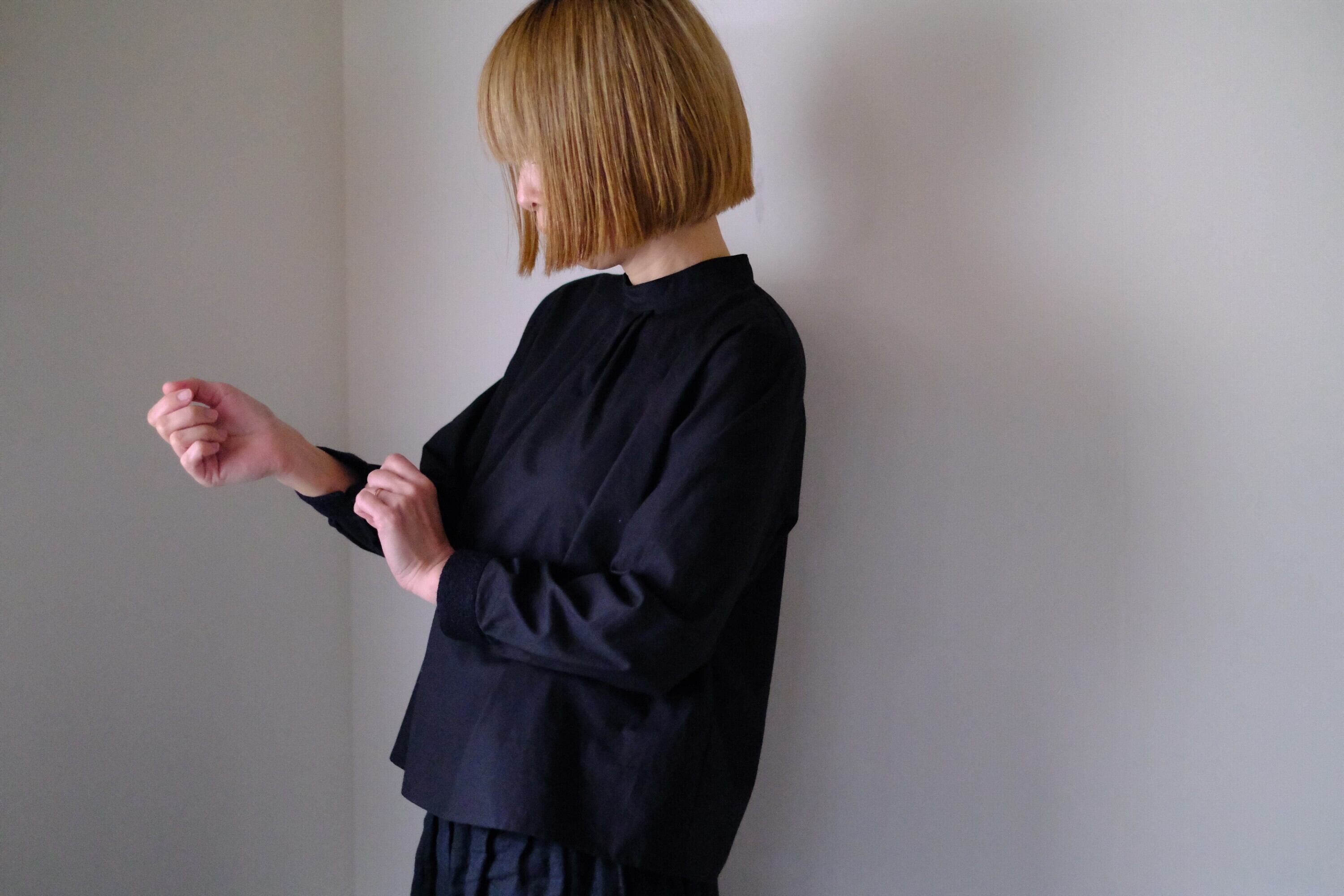 バックボタンブラウス CL-166