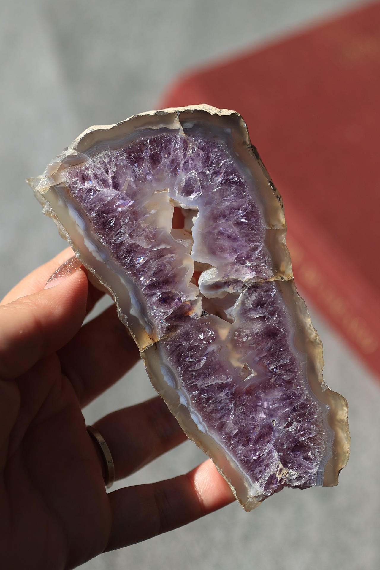 アメジスト スライスプレート ｜Amethyst Slice｜ 天然石・鉱物・パワーストーン | st00401