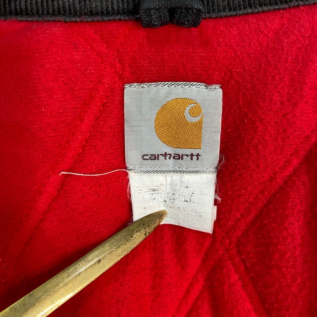 90s Carhartt サンタフェジャケット　ダック地　黒　刺繍ロゴ