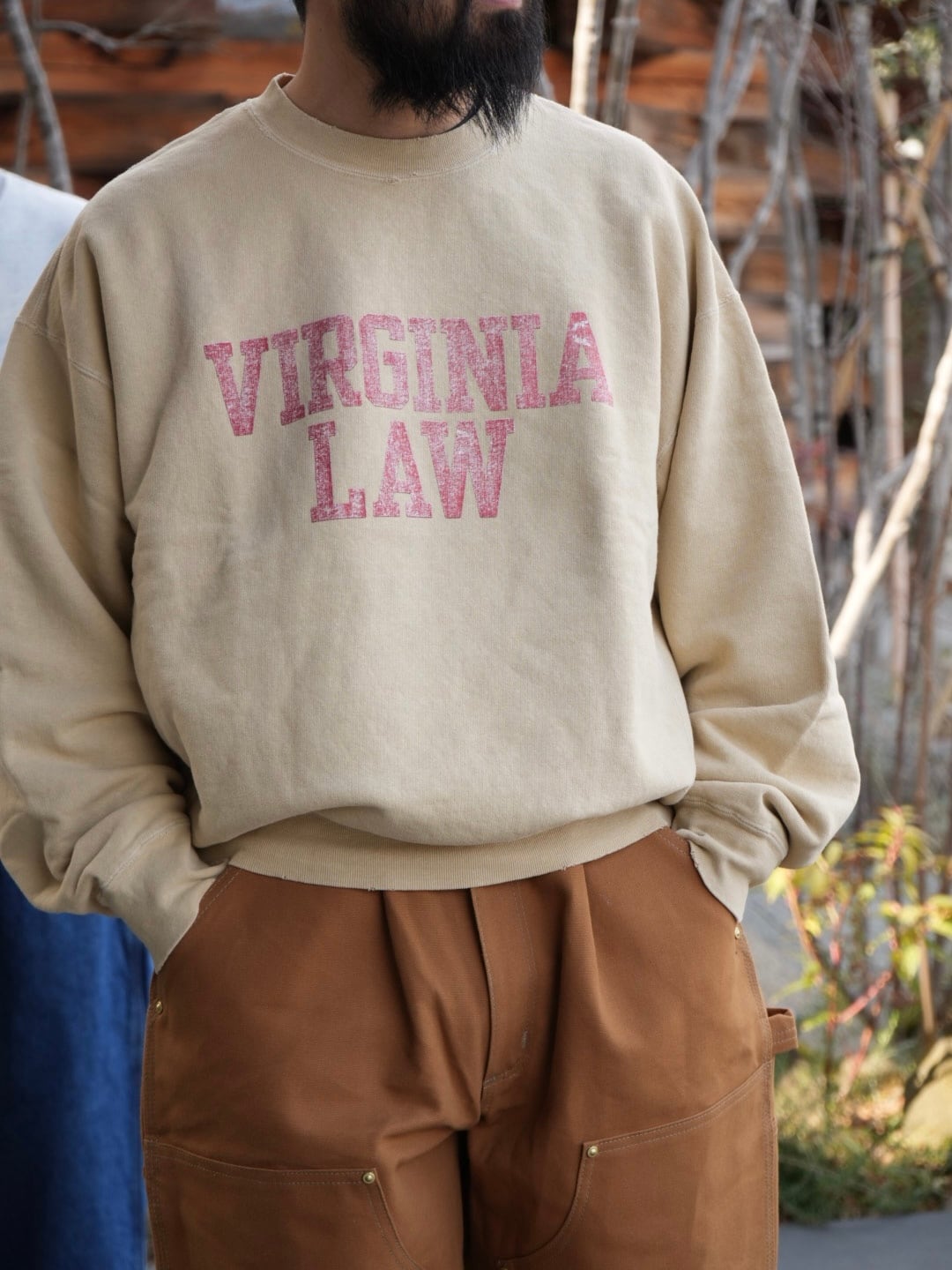 REMI RELIEF レミレリーフ【SP加工 3飛び裏毛クルー - VIRGINIA LAW