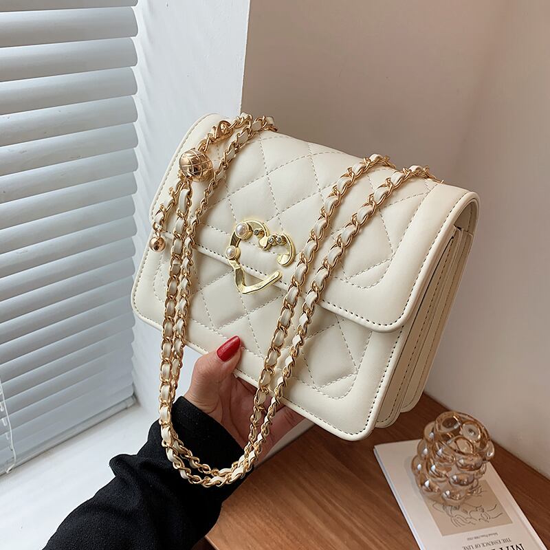 チェーン サマーシングル 夏物 スクウェア メッセンジャーバッグ 手作りハンドバック77534771968