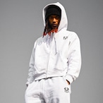 MONOGRAM LOGO SHORT LENGTH ZIP HOODIE