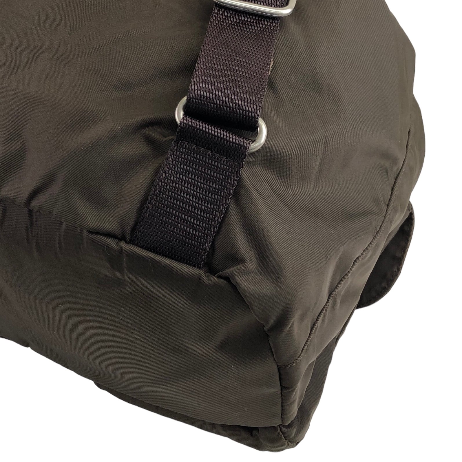 PRADA プラダ バックパック ブラウン トライアングルロゴ ナイロン