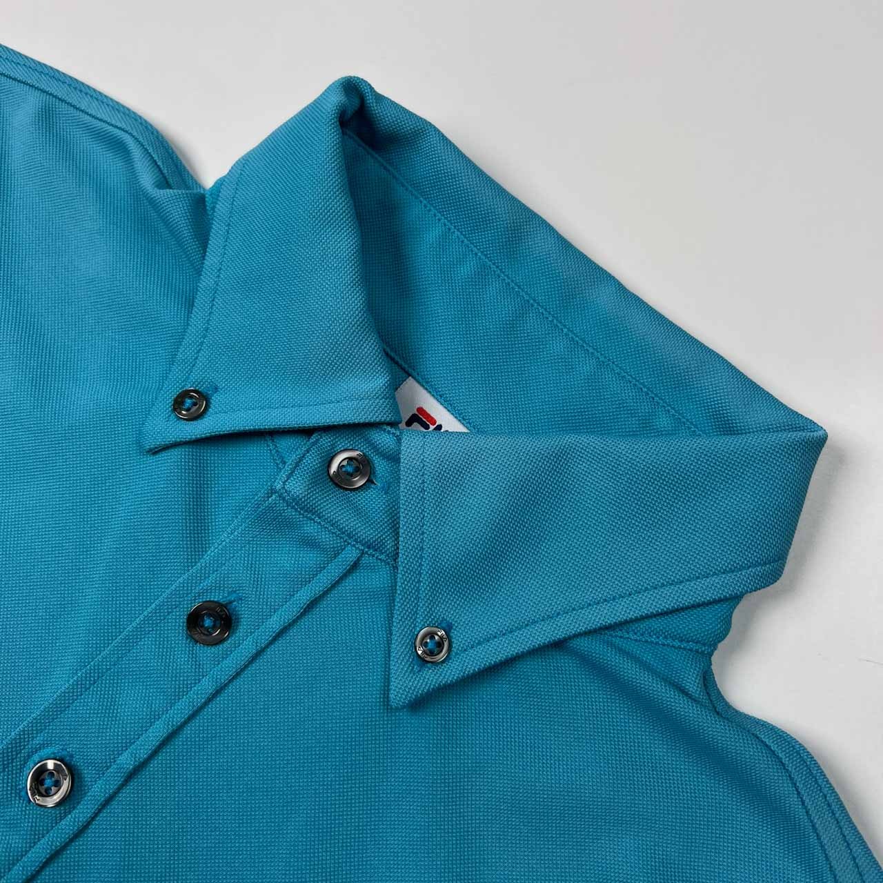 FILA GOLF フィラ ゴルフ ワッペン BD 半袖 ポロシャツ サイズ L /メンズ/水色系/スポーツ