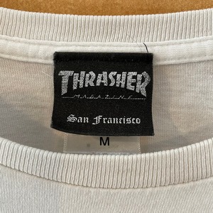 【THRASHER】ビッグロゴ Tシャツ Mサイズ スラッシャー スケボー US古着 アメリカ古着