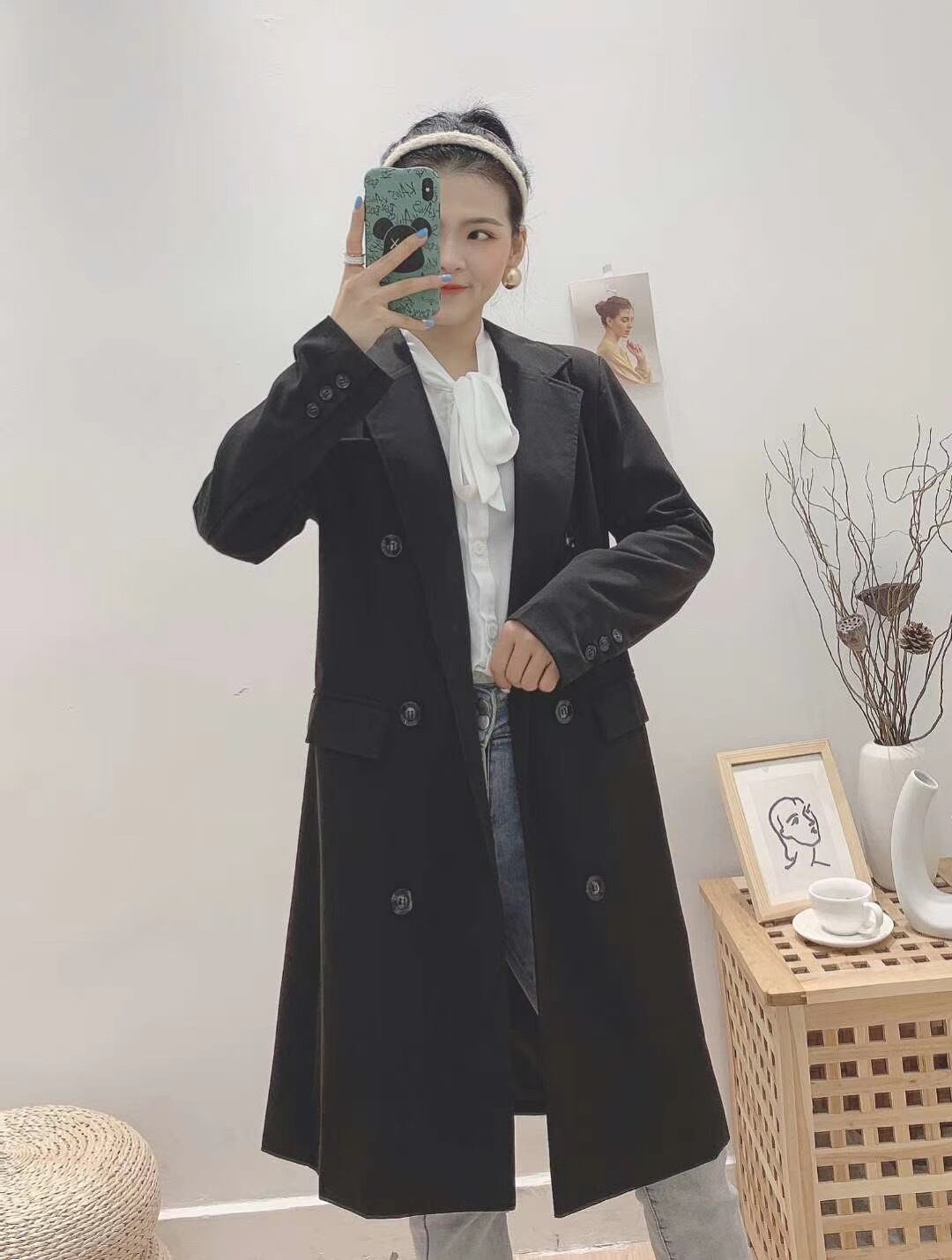 ノッチドラペルカラージャケット