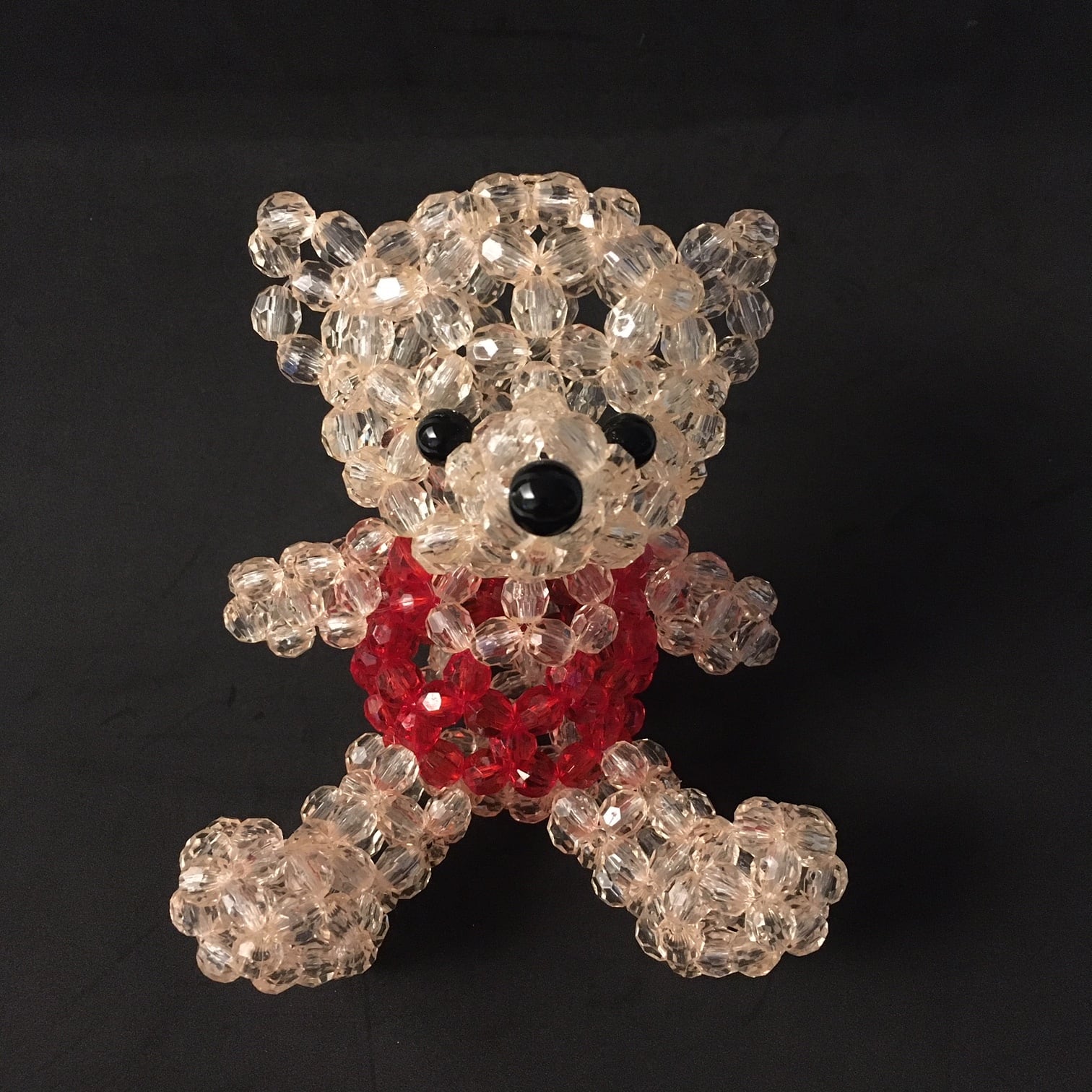 ビーズキット】【送料込】クマさん男の子（10㎜アクリルビーズ使用