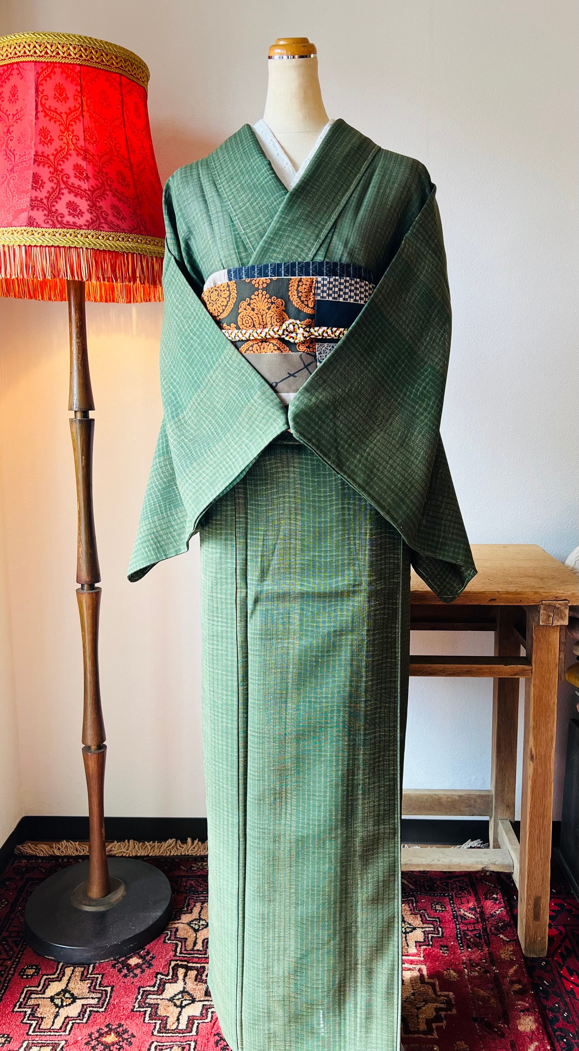 夏着物 ポリエステル | Kohaku kimono