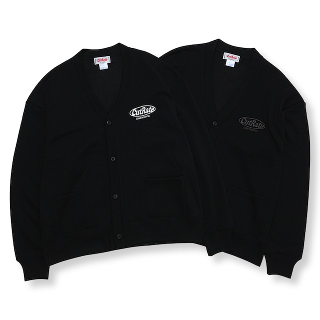 CUTRATE LOGO EMBROIDERY SWEAT CARDIGAN