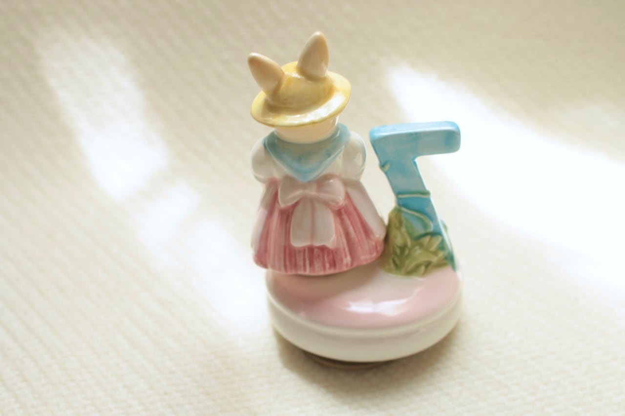 Sekiguchi陶器のオルゴール・ルーシールーシー12の贈り物・7月