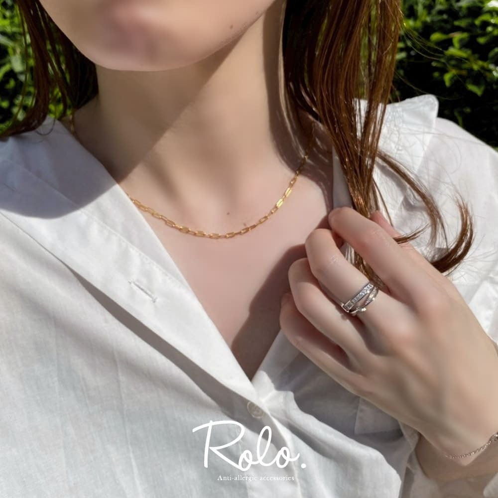 オーバルチェーンネックレス シルバー925 | Roloshop BASE店