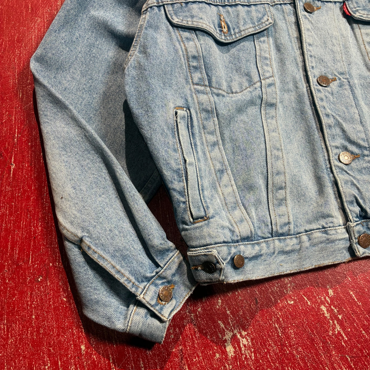 DIESEL デニムジャケット 短丈 アイスブルー M