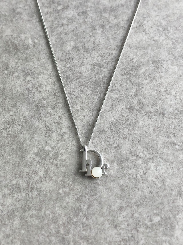 Christian Dior クリスチャン ディオール ネックレス シルバー ディオール パール vintage ヴィンテージ オールド 2fject