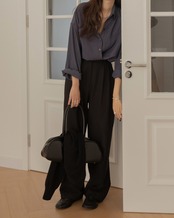 Design draped long sleeve Shirt T20064