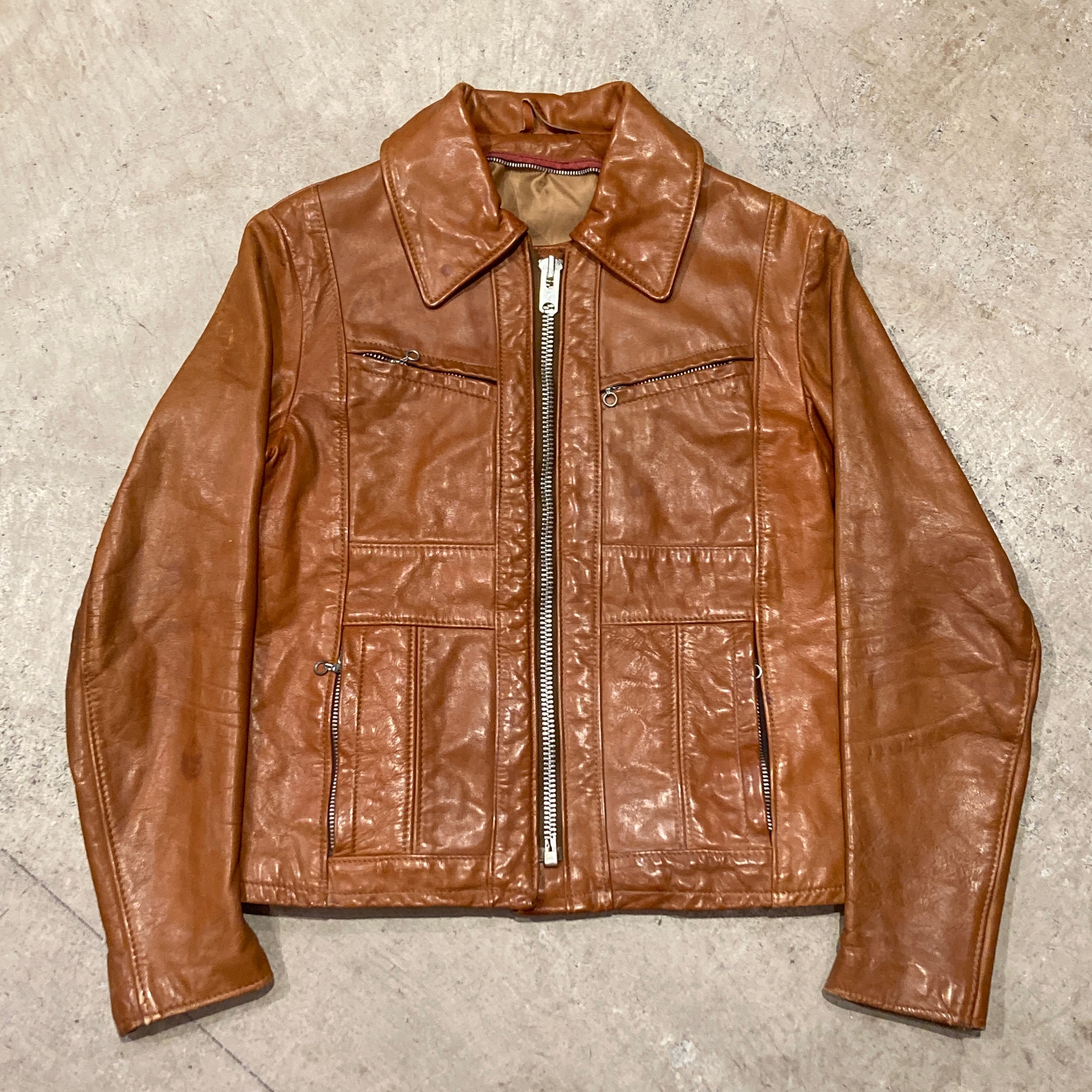 ジャケット・アウター vintage C&S Mackinnon leather jacket S vintage C&S Mackinnon leather jacket S