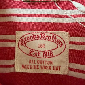 60's〜 BROOKS BROTHERS Striped Shirt 60年代 ブルックスブラザーズ ストライプシャツ ヴィンテージ ビンテージ  TT2026-0041