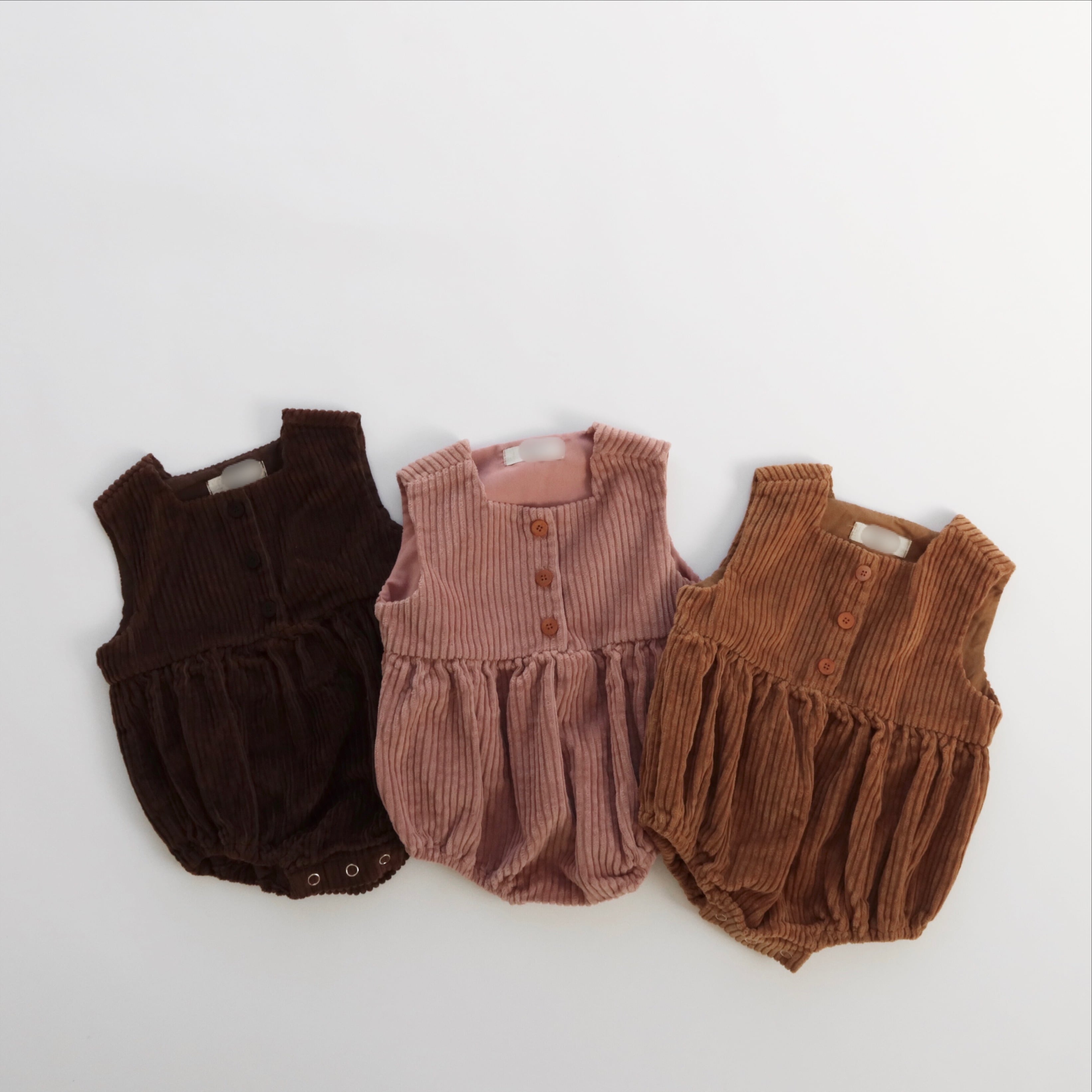 コーデュロイロンパース