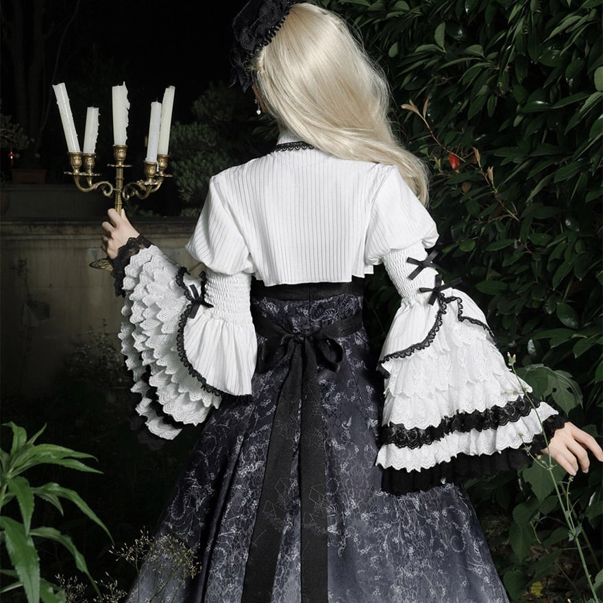 ゴスロリ通販 With U ファッション 長袖シャツ フレアスリーブ