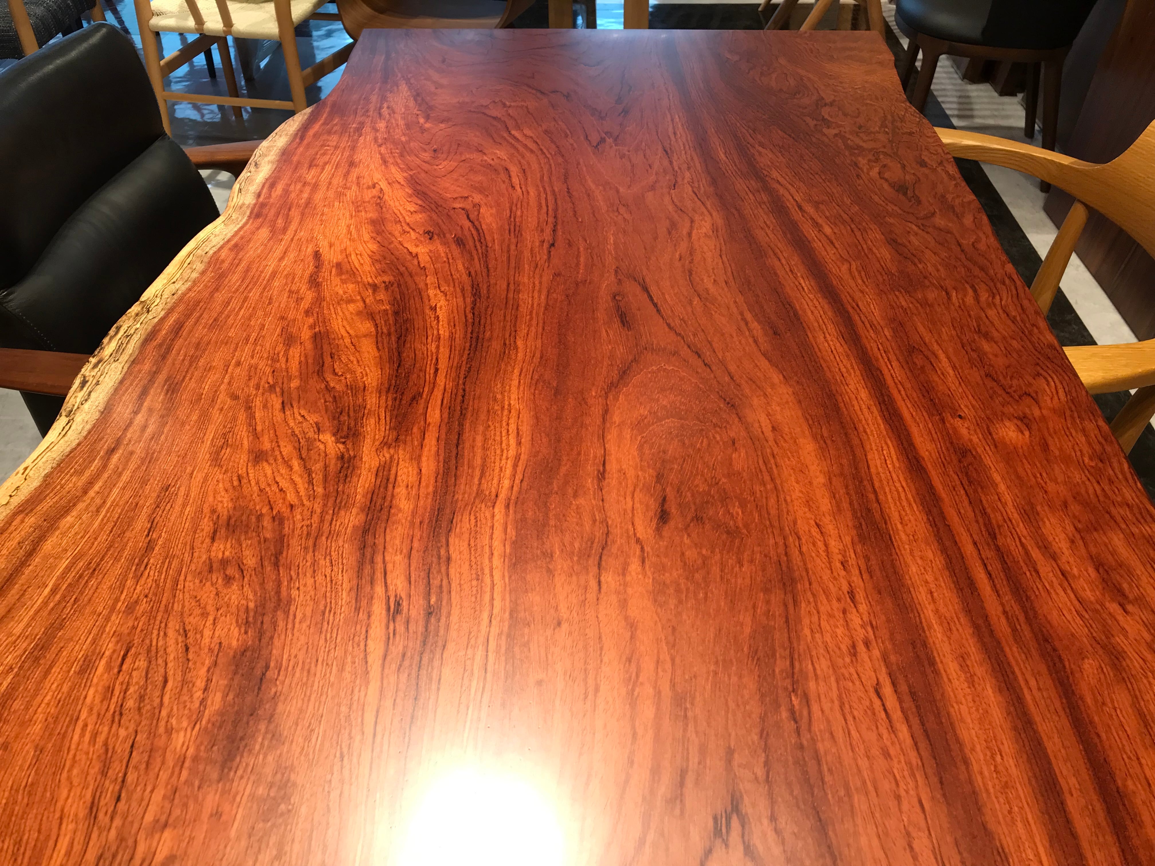 ブビンガ _ 1800×810-780×40 _横浜元町店_テーブル天板/一枚板 262077