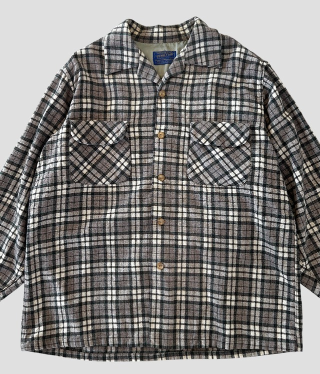 -Pendleton- Vintage 50s L Board Shirt made in USA