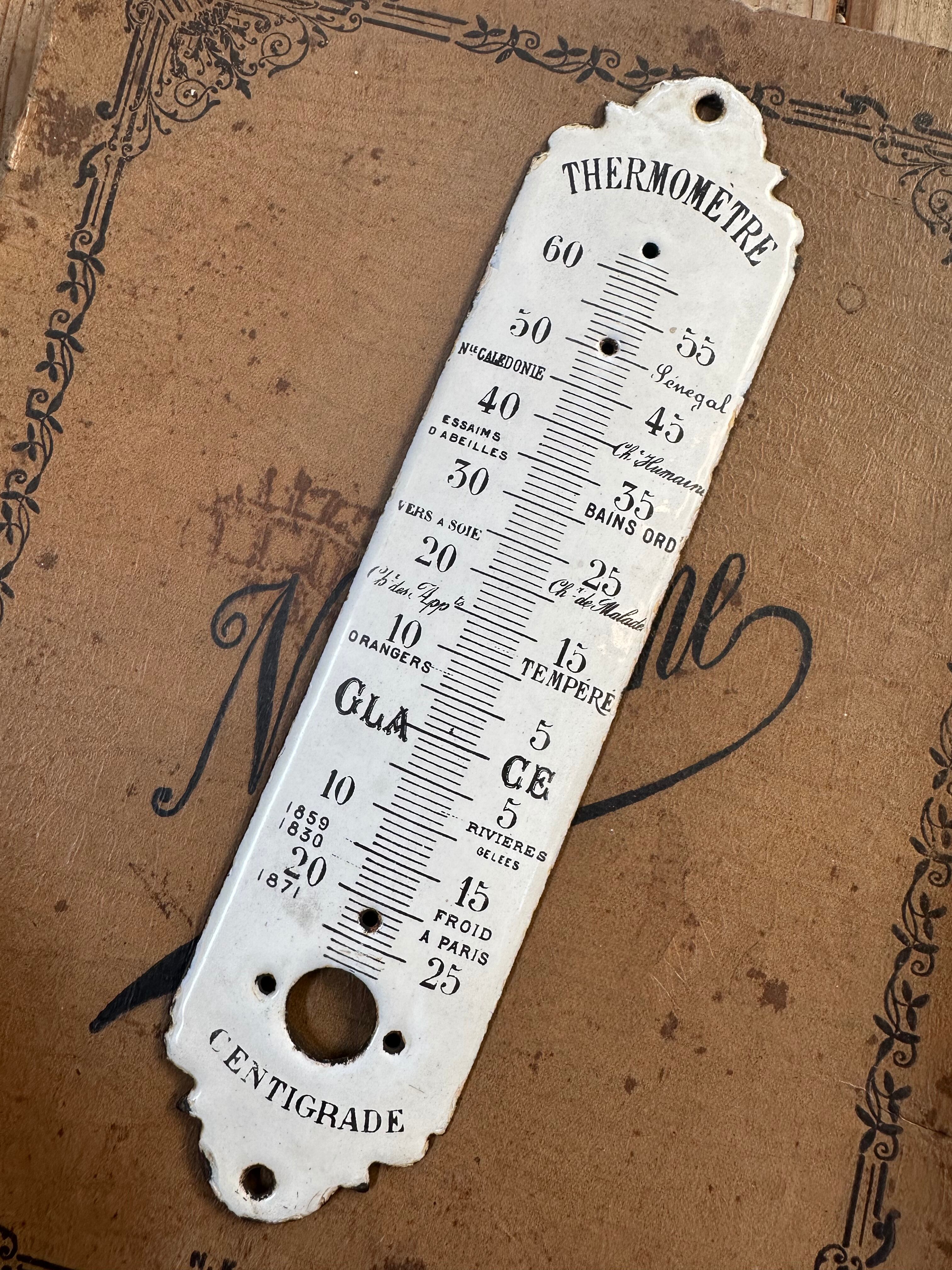 ホーロー 温度計パネル エナメル | Brocante de La Cocotte （フランス
