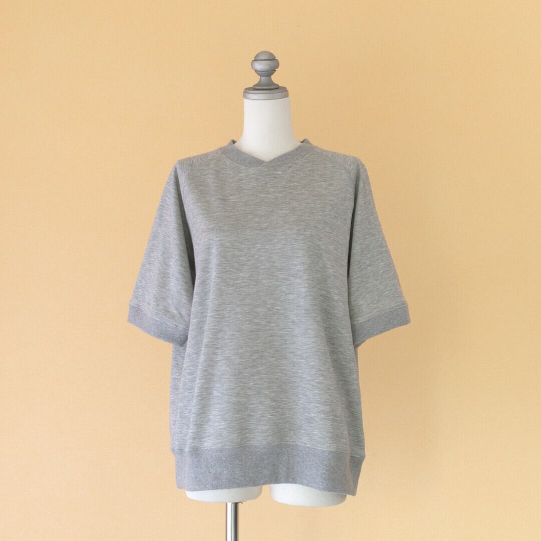 atelier naruse アトリエナルセ コットンリヨセル裏毛半袖スウェット