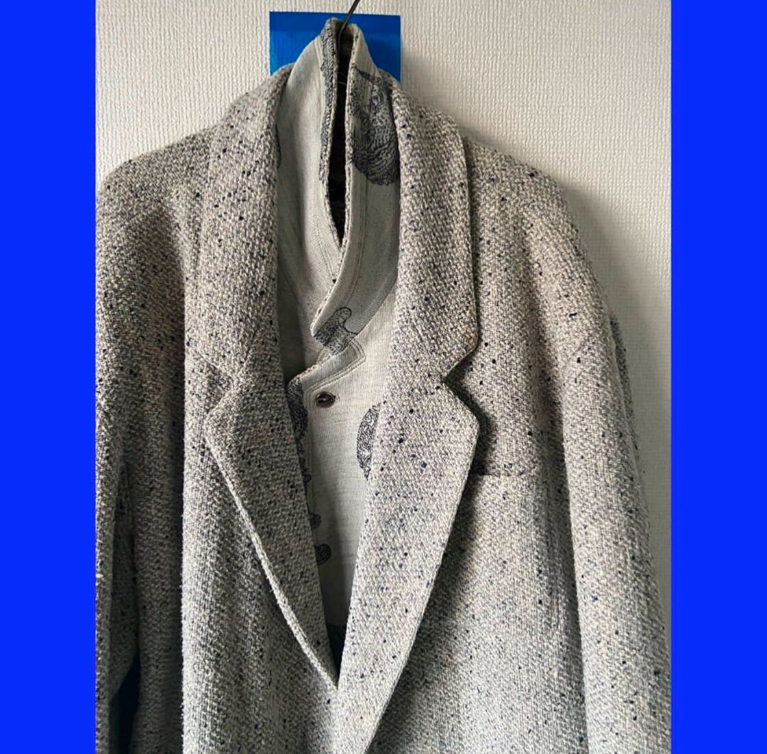 80s italy made CALUGI E GIANNELLI wool tweed tailored jacket | PAY ID