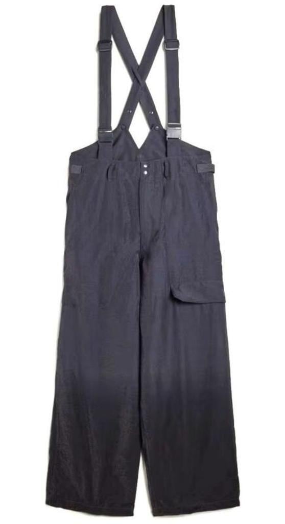 adidas Y-3（ワイ－スリー） 【Y-3 U CRINKLE VISCOSE SUSPENDER PANTS
